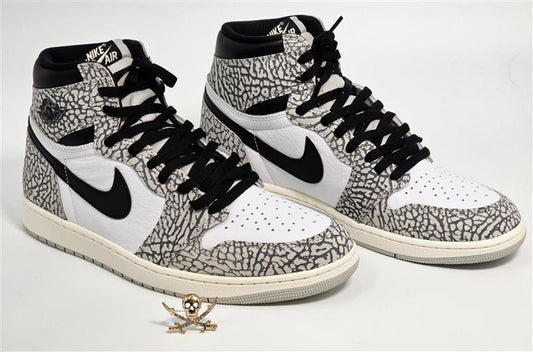 Nike Air Jordan 1 Retro High OG White Cement – Size 12.5 (POIZON Verified)