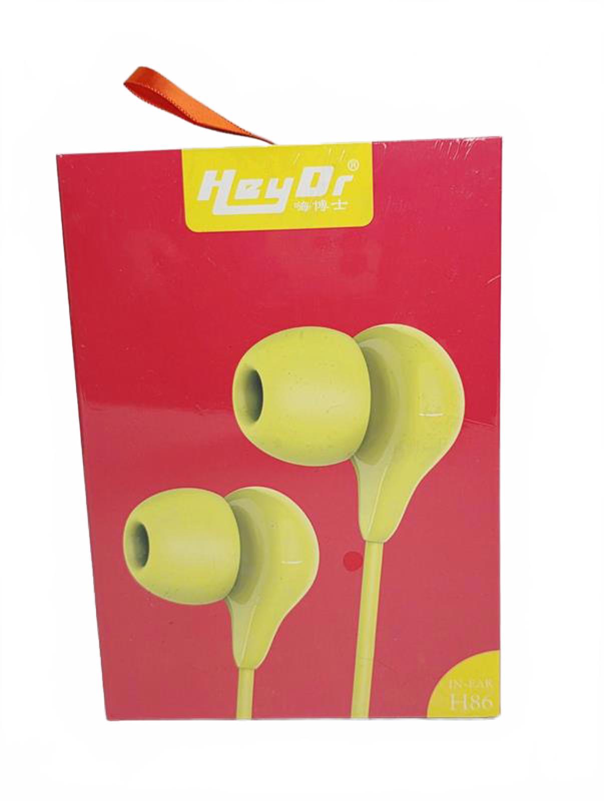 🎧 HeyDr H86 HiFi Universal Stereo Earphones – Yellow