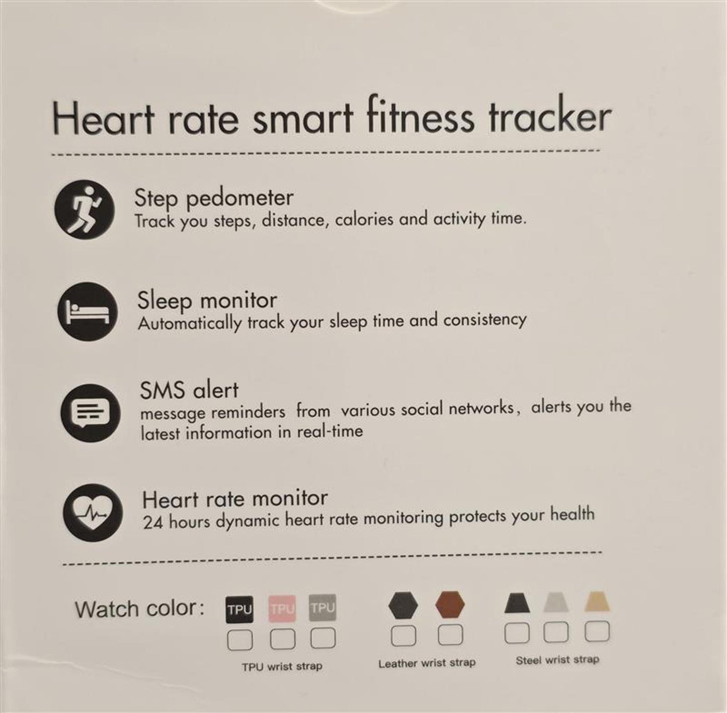 Smart Fitness Watch Heart Rate Sleep Tracker New Box
