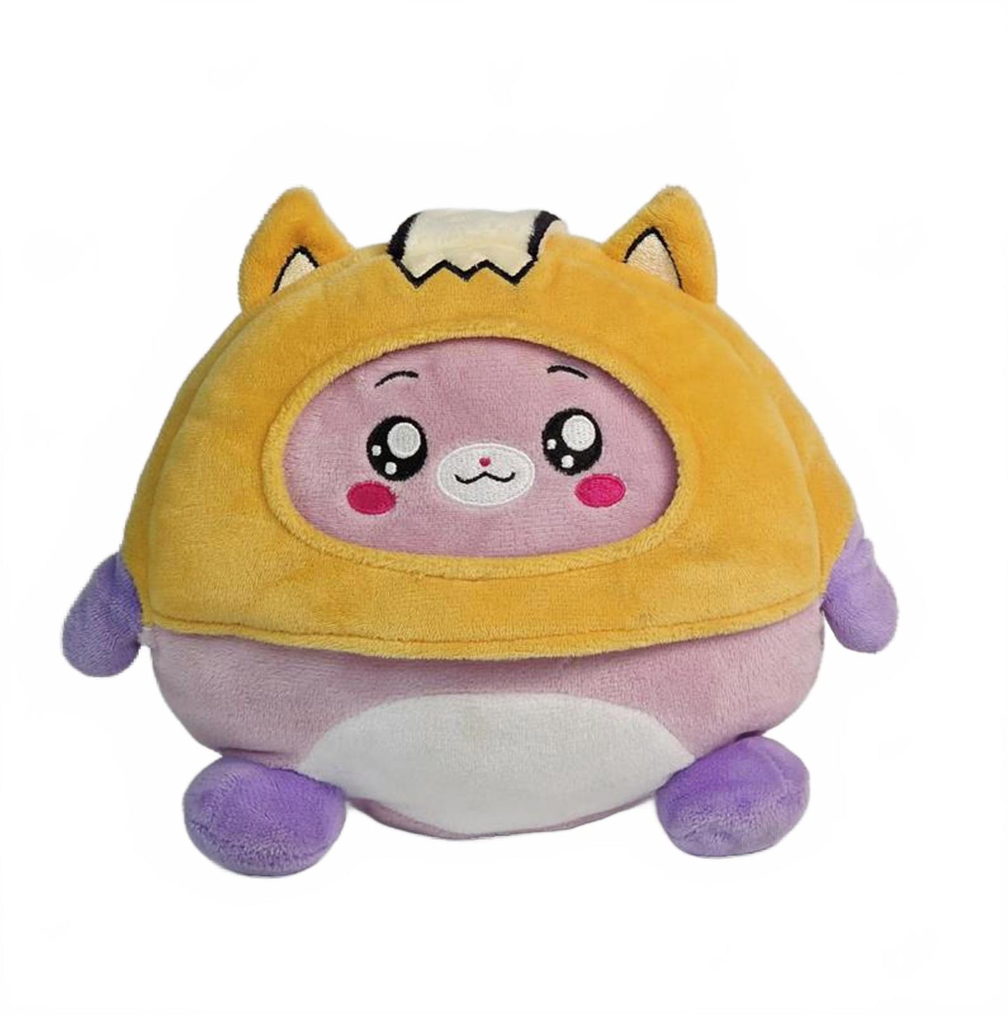 💜 Mochi Cat Plush in Tiger Hoodie – Soft Kawaii Animal Plush Toy (Medium Size)