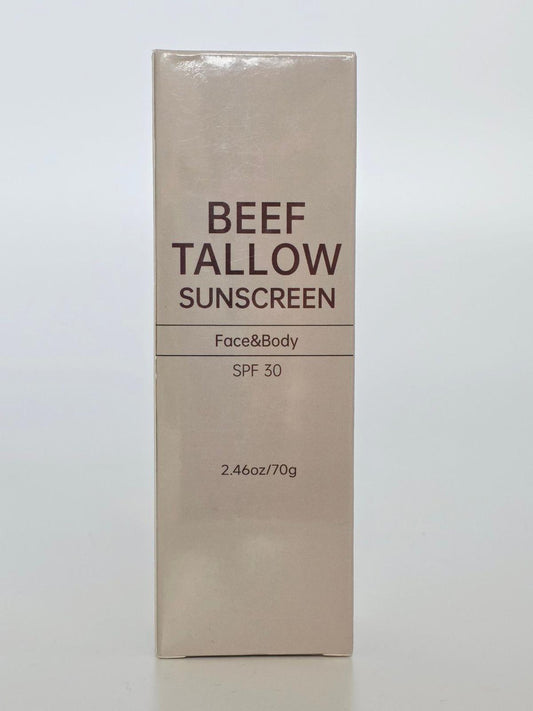 Beef Tallow Sunscreen – Natural Face u0026 Body Protection SPF 30 (2.46oz)