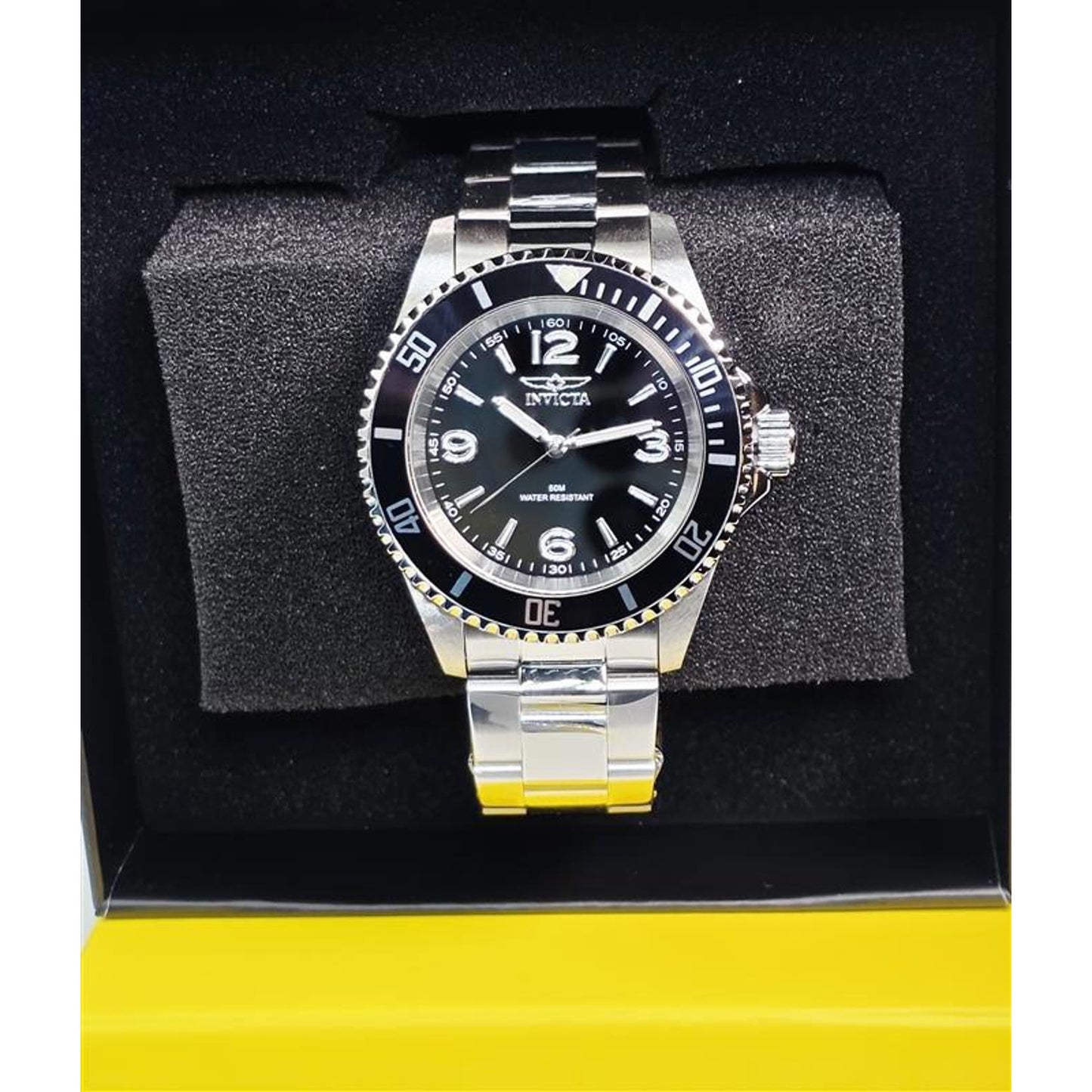 ⌚ Invicta Pro Diver Men’s Stainless Steel Watch – Black Dial