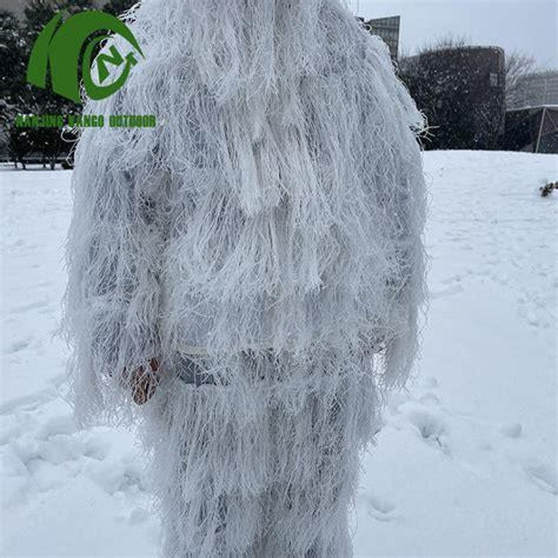 🥷❄️ Full Size White Ghillie Suit Snow Camo (Adult) w/ Carry Bag
