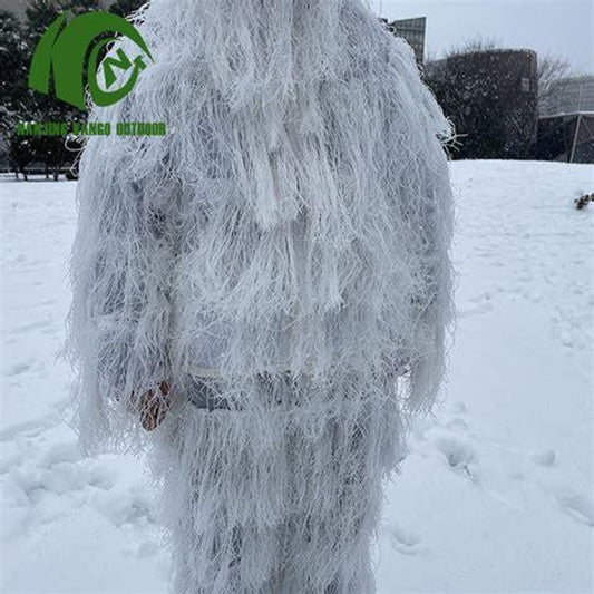🥷❄️ Full Size White Ghillie Suit Snow Camo (Adult) w/ Carry Bag