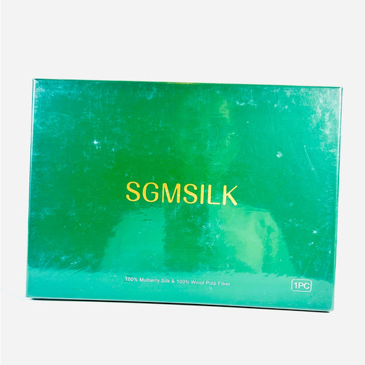 🛏️ SGMSILK Dual-Sided Silk Pillowcase King Green New