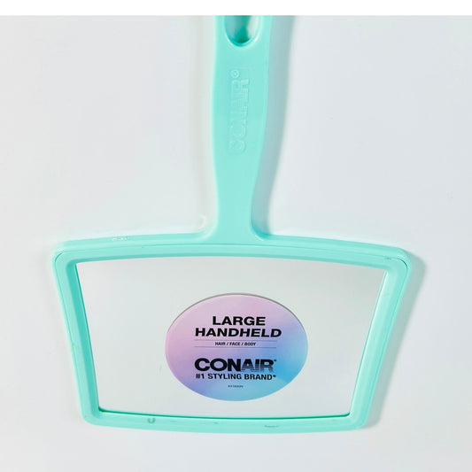 🪞 Conair Large Handheld Styling Mirror Teal New