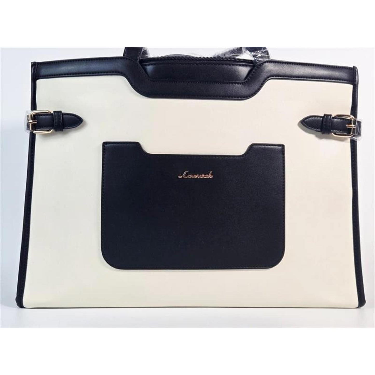 🖤 Black & Cream Professional Tote / Laptop Bag (New)