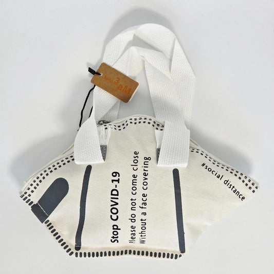 Hello 3AM Canvas Novelty Tote – Mask Design