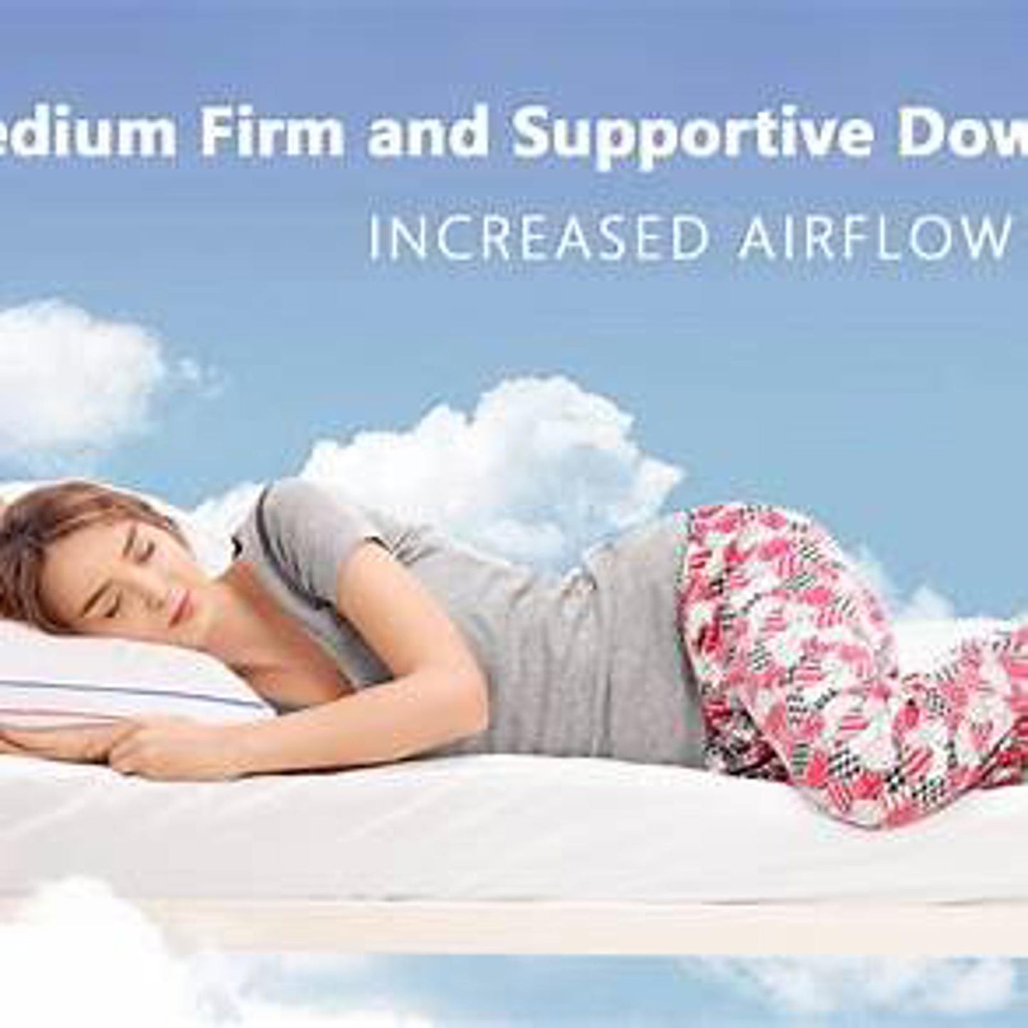 😴 Sumeqiq Focus on Sleep Fluffy Bed Pillow (1 Pack)