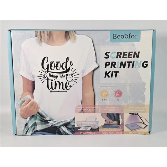 🎨 Ecoöfor Screen Printing Kit – DIY T-Shirt & Bag Maker (New, Sealed)
