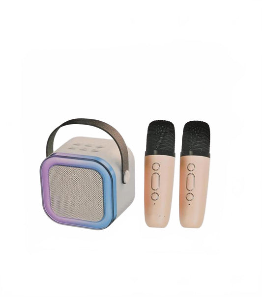 🎤 Colorful Karaoke Sound System – Model K12 (Dual Mic Set)