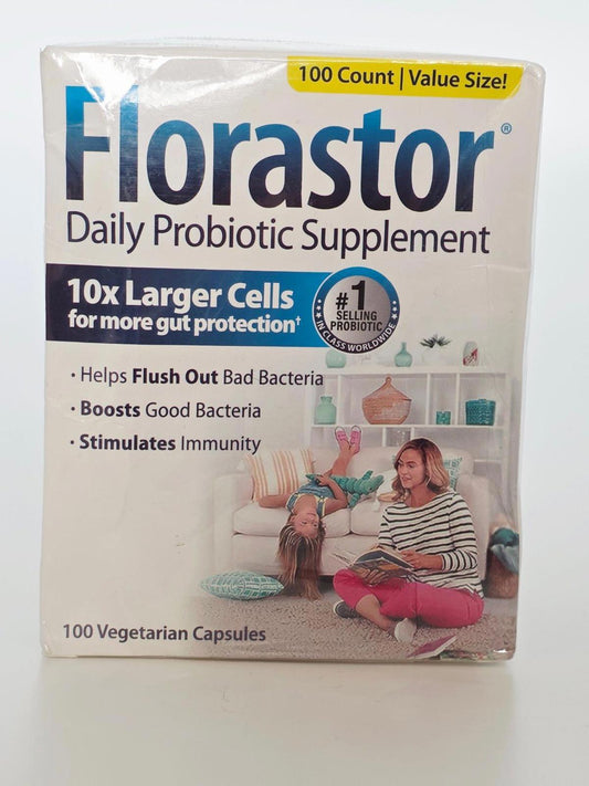 Florastor Daily Probiotic – 500mg S. boulardii (100 ct)