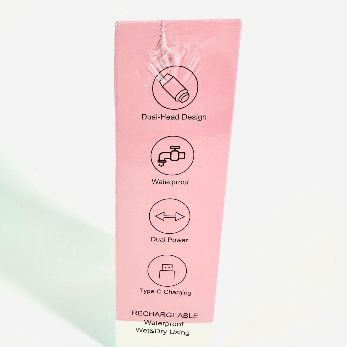 🪒 Dual-Head Shaver Type-C Rechargeable Pink New
