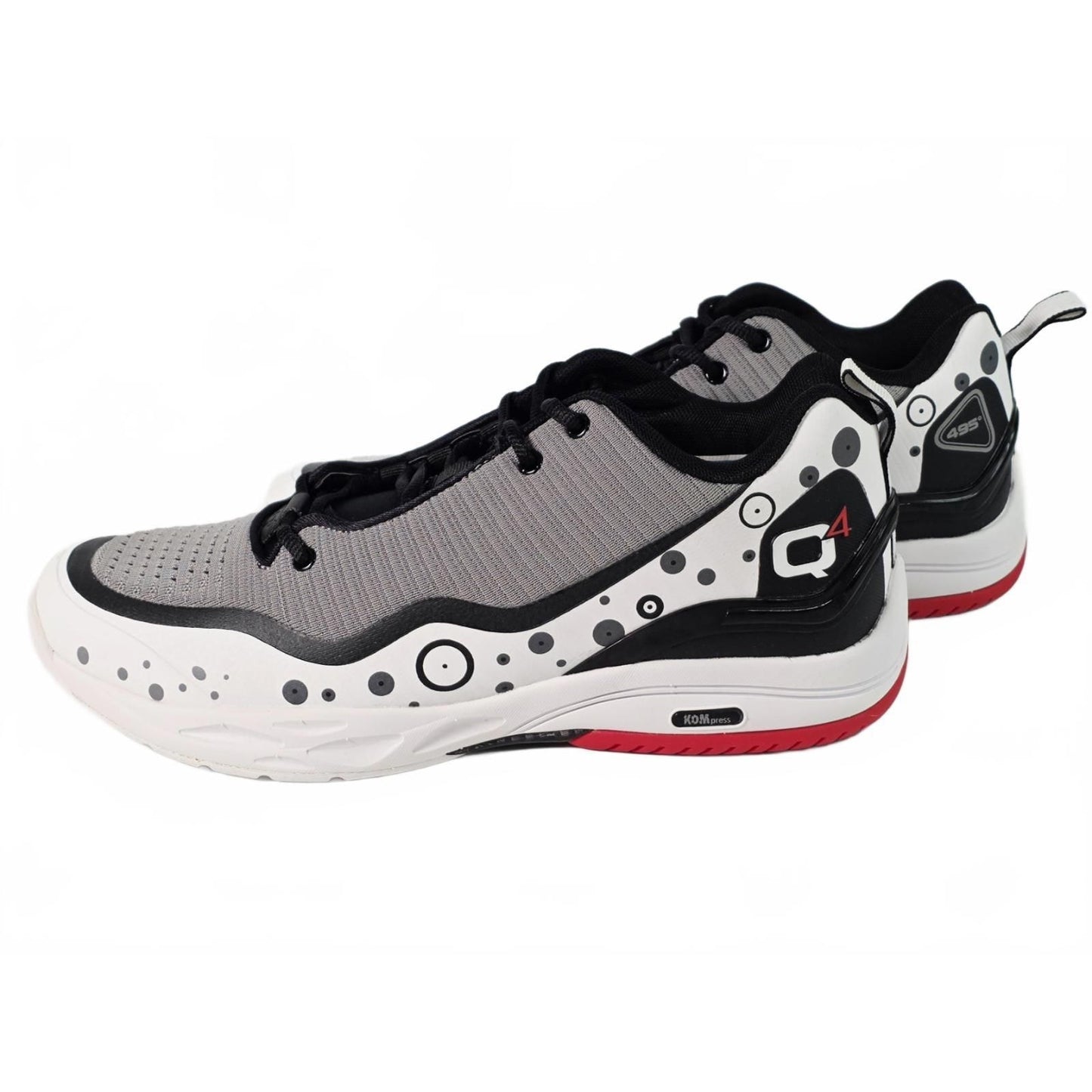 🏀 Q4 Sports Q4MB-012 “Bright White / Fiery Red” Basketball Shoes – Size 11