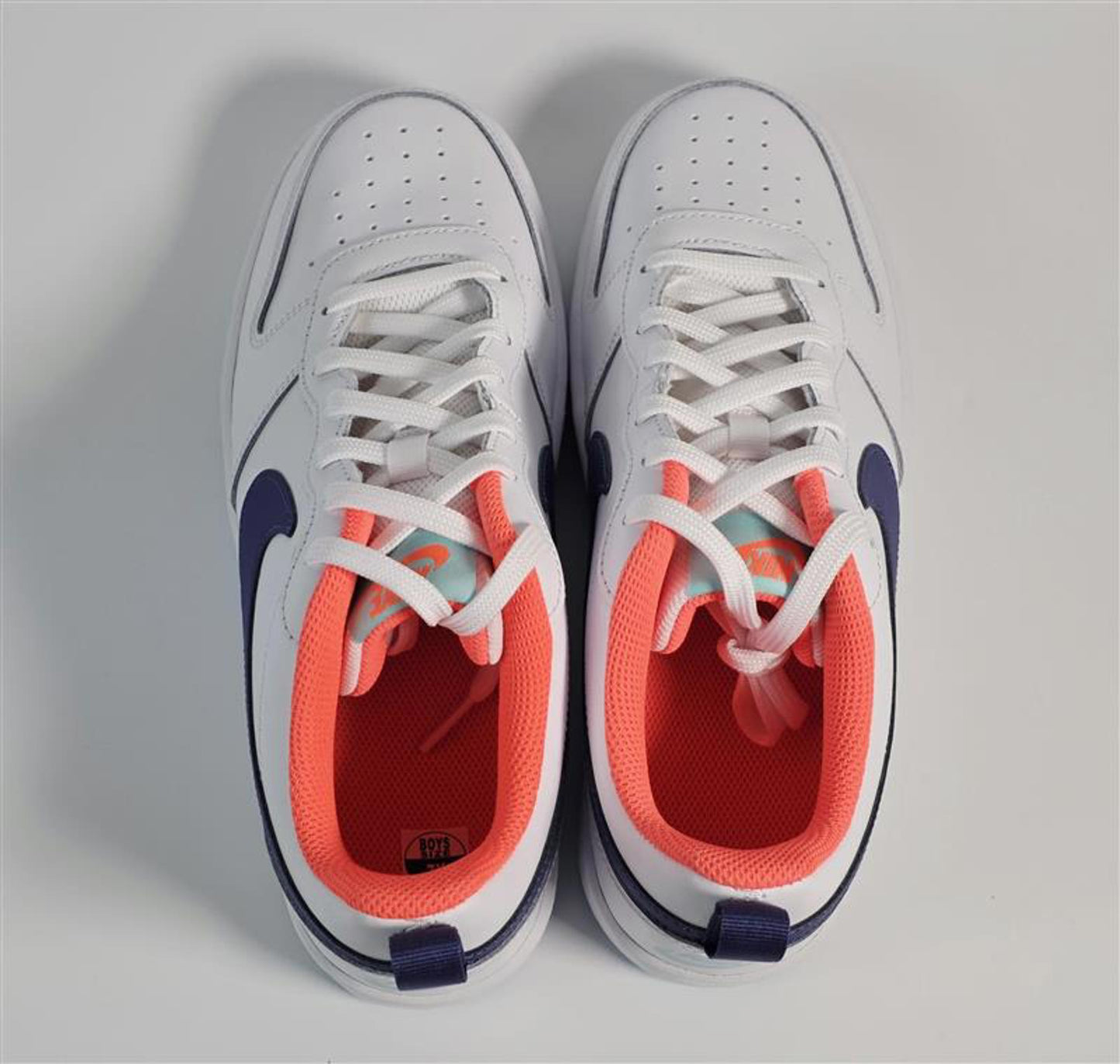 👟 Nike Court Vision Low Next Nature – White/Navy/Crimson (Women’s 8.5)