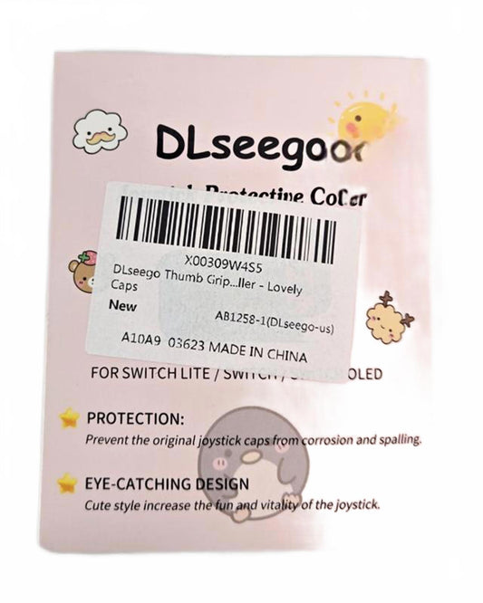 🍩 DLseego Silicone Thumb Grip Caps – Lovely Edition (Switch/Lite/OLED)